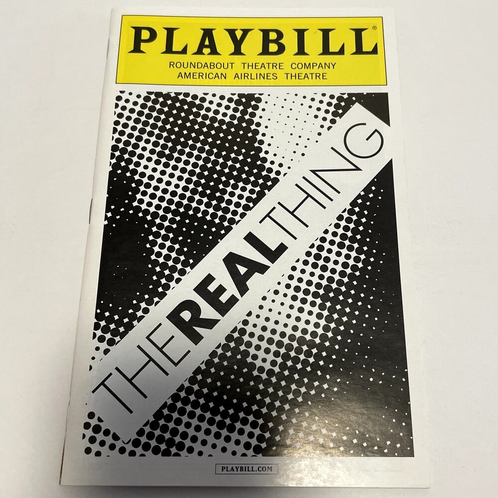 The Real Thing Playbill Broadway Ewan McGregor Maggie Gyllenhaal Cynthia Nixon